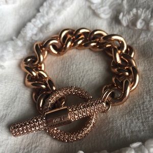 Rose gold Juicy couture chain bracelet